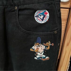 Vintage Toronto Blue Jays x Warner Brothers tapered jeans